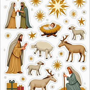 Indian Gods - Religious - Stickers Sheet v24